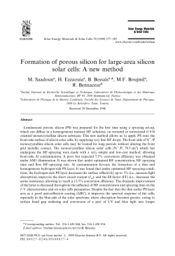 Formation of porous silicon for large