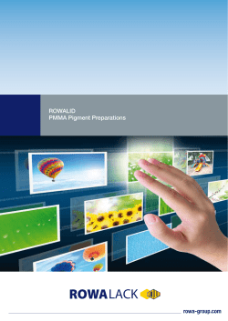 rowa-group.com ROWALID PMMA Pigment Preparations