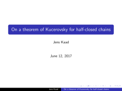 On a theorem of Kucerovsky for half