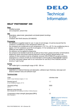 delo&reg; photobond&reg; 400