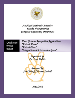 Hand Gestures Recognition Applications *Virtual Mouse* *Virtual