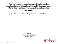 Dose response of PMA and mezerein for 5-LO
