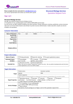 Structural Biology Services