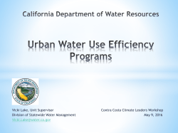 State Water Mandates and What It Means for Cities