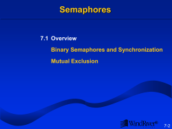 07. Semaphores