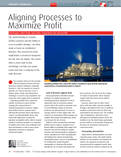 Aligning Processes to Maximize Profit