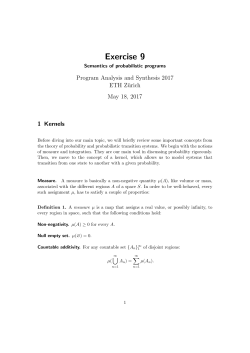 Exercise 9 - ETH Z&uuml;rich