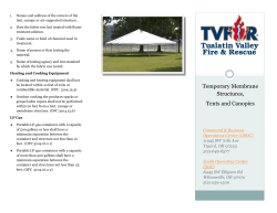 Temporary Membrane Structures, Tents and Canopies