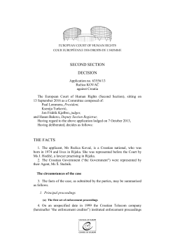 ECHR - Ustavni sud RH