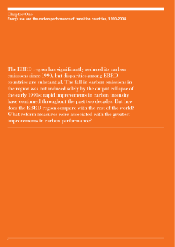 Energy use and the carbon performance of transition