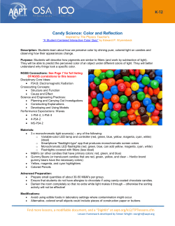 Candy Science: Color and Reflection