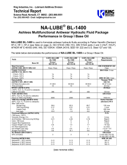 roup I Base Oil - King Industries, Inc.
