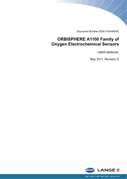 ORBISPHERE A1100 Family of Oxygen Electrochemical