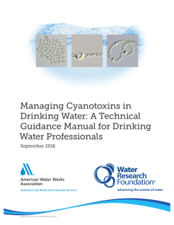 Managing Cyanotoxins in Drinking Water: A Technical
