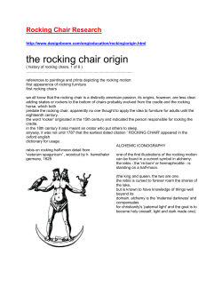 Rocking Chairs &ndash; From America?