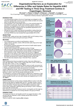 PS1/03 Organizational barriers as an explanation for