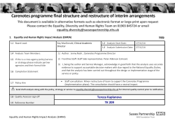 Equality and Human Rights Impact Assessment