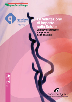 La Valutazione di Impatto sulla Salute - Arpae Emilia