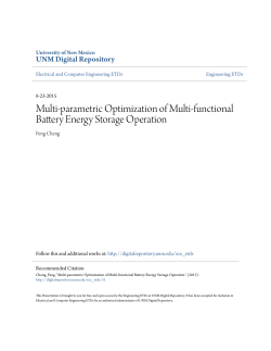 Multi-parametric Optimization of Multi