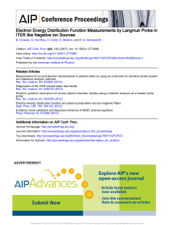 Electron Energy Distribution Function Measurements by Langmuir