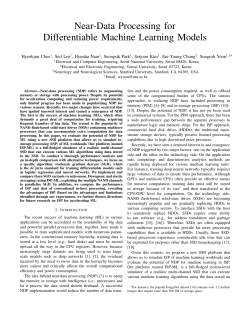 Near-Data Processing for Differentiable Machine Learning Models