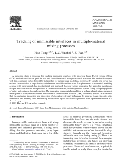 Tracking of immiscible interfaces in multiple