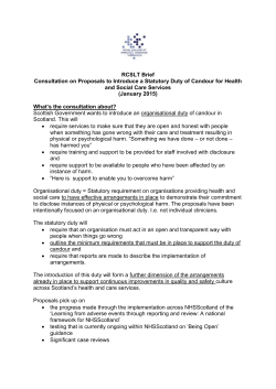RCSLT brief consultation on proposals to introduce a statutory duty