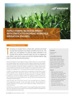 FAMILY FARMS INCREASE PROFIT WITH SWITCH TO PROPANE