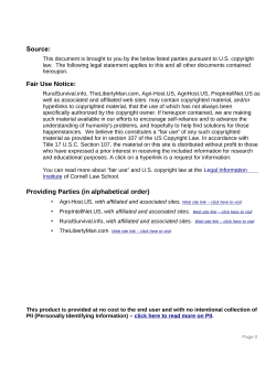 Source: Fair Use Notice: Providing Parties (in