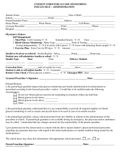 Glucose Monitoring Form - Totino