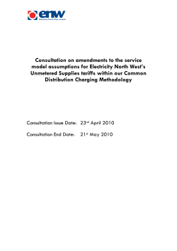 Consultation on amendments to the service model assumptions for