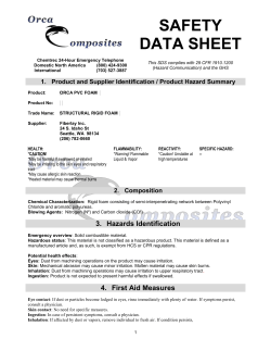 MATERIAL SAFETY DATA SHEET