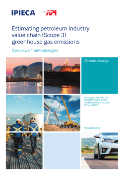 Estimating petroleum industry value chain (Scope 3