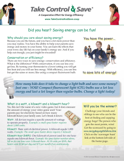 Saving energy can be fun! - Macon Electric Cooperative