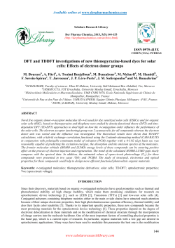 DFT and TDDFT investigations of new thienopyrazine