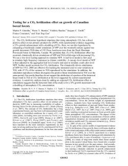 Testing for a CO2 fertilization effect on growth of Canadian boreal