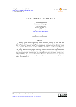 Living Reviews in Solar Physics