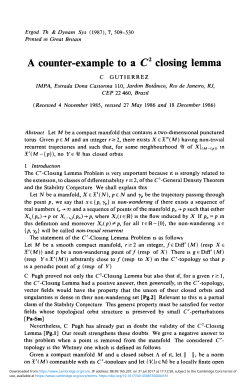 A counter-example to a C2 closing lemma