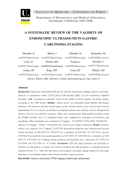 a systematic review of the validity of endoscopic ultrasound in