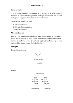 Monosaccharides