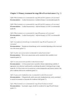 Chapter 3: Primary treatment for stage IB to II cervical cancer (Fig. 2)