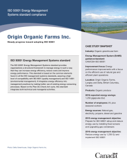Origin Organic Farms Inc.