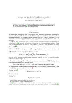 BOUNDS FOR THE MINIMUM ORIENTED