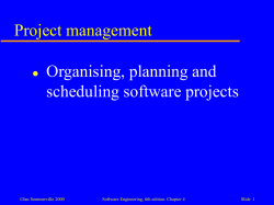 Project management - La Salle University