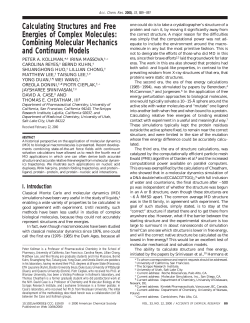 Calculating Structures and Free Energies of Complex Molecules