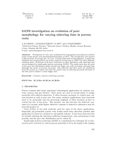 SANS investigation on evolution of pore morphology for varying