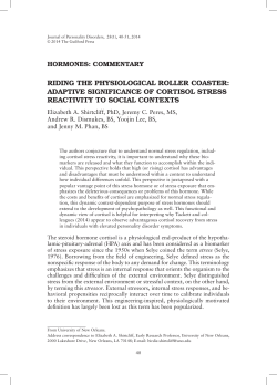 RIDING THE PHYSIOLOGICAL ROLLER COASTER: ADAPTIVE