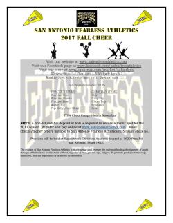 san antonio fearless athletics 2017 fall cheer