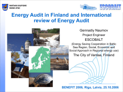 Energy Audits in Industry
