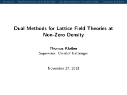 Dual Methods for Lattice Field Theories at Non